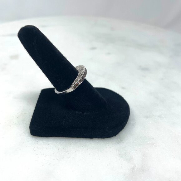 Michael Drechsler MDJ Mocha Diamond 0.16 CTW Sterling Silver 925 Ring, Size 5 - Picture 5 of 12